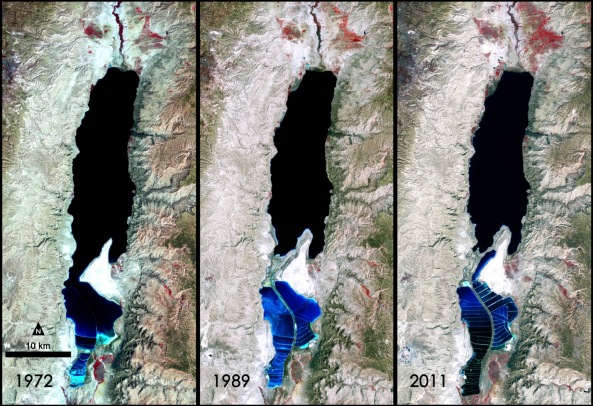 Dead Sea Satellite Image